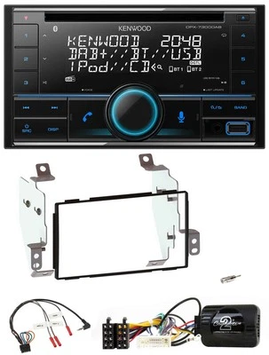 Kenwood CD 2DIN DAB USB Lenkrad Bluetooth Autoradio für Nissan Note E11 2009-201 - Bild 1 von 4