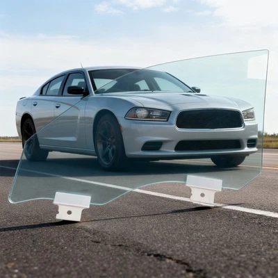 Door Window Glass For Dodge Charger 4-Door Sedan 2011-2023 Front Passenger Side - Image 1 of 4