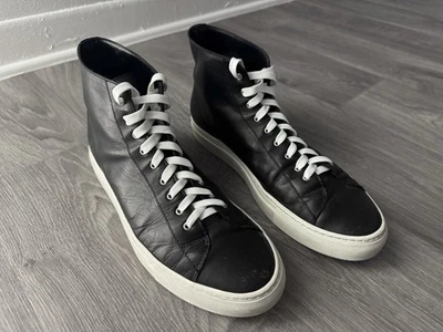 Common Projects Tournament High Black Sneakers Size 44 US 11 - Image 1 of 4