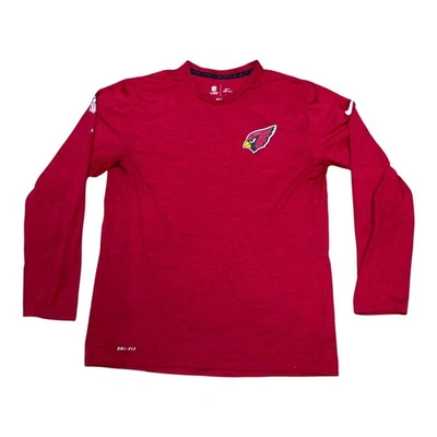 Nike NFL Arizona Cardinals Rojo Manga Larga Dri-FIT Camisa Para Hombres L Ropa Onfield Foto 1 de 4