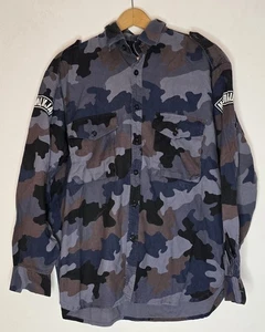 Yugoslav Serbian Uniform Camouflage Blue Amoeba Shirt  M-92 Yugoslavia Serbia - Picture 1 of 6