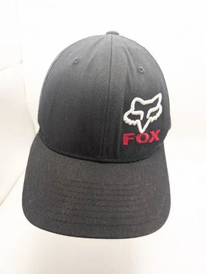 Boné de motocicleta vintage FOX RACING masculino adulto ajustável mistura de lã - Imagem 1 de 4