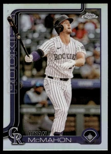 2025 Topps Chrome Ryan McMahon REFRACTOR #66 Colorado Rockies - Picture 1 of 2