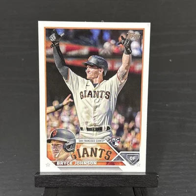 2023 Topps Series 2 Bryce Johnson #571 RC Rookie San Francisco Giants - Image 1 of 3