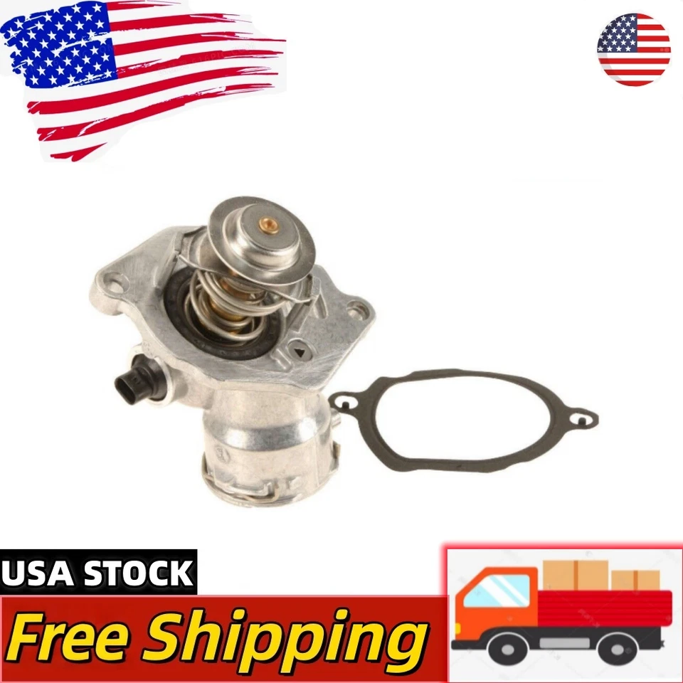 Thermostat For 2007-13 Mercedes Benz GL450 2007-12 SL550 with Housing and Gasket - Imagem 1 de 4
