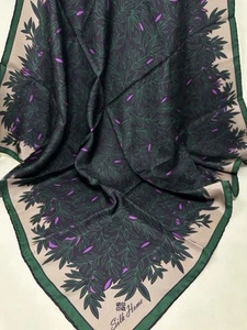 Silk Home Nwt Luxury Twill Silk Square Scarf 35x35", Hijab,Tichel, - Picture 1 of 3