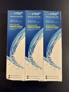ICEPURE Refrigerator Water Filter 3 Pk NEW RWF0700A replaces Samsung / Kenmore - Picture 1 of 17