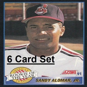 Sandy Alomar MLB Card Collection - 6 Cleveland Indians MLB Cards - Picture 1 of 7