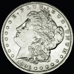 1896-o  Morgan Silver Dollar.   High Grade  (Inventory A) - Picture 1 of 2