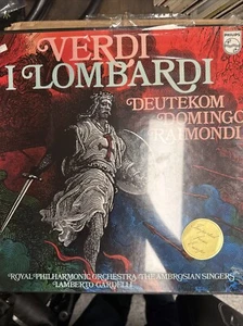 Verdi, I Lombardi, 1972 - 3 x LP Box, Deutekom, Domingo, Raimondi - NM Vinyl  - Picture 1 of 4