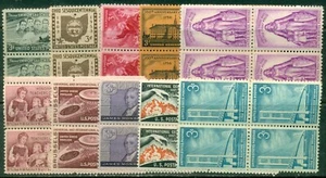 10 DIFFERENT SPECIFIC 3-CENT BLOCKS OF 4, MINT, OG, NH, GREAT PRICE! (39) - Picture 1 of 1