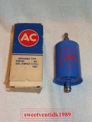 'NOS' .. Filtro de gasolina AC GF-98 .. GM #5650829 .. EARLY 'BOX' CODIFICADO 19 de abril Foto 1 de 4