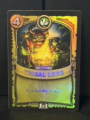 Skylanders Battlecast Lámina de Oro Tribal Lore Ultimate Tarjeta Ultra Rara Foto 1 de 2