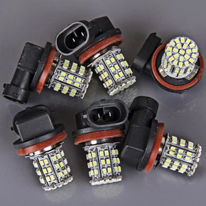 6x Super Bright White H11 64-SMD LED Fog Day Driving Running Light Lamp Daytime - Bild 1 von 10