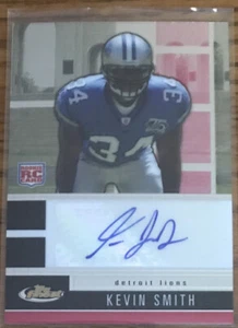 2008 Topps Finest Autographs Kevin Smith #124 Detroit Lions - Picture 1 of 2