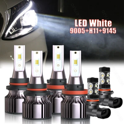 For Lexus RX330 2004 2005 2006 6x 6000K LED Headlight Fog Light Bulbs Combo Kits - Image 1 of 4