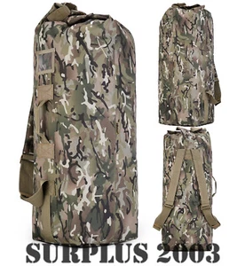 Army Kit Duffel Bag BTP MTP Camo Military Backpack Rucksack Holdall 75L 115L - Picture 1 of 5