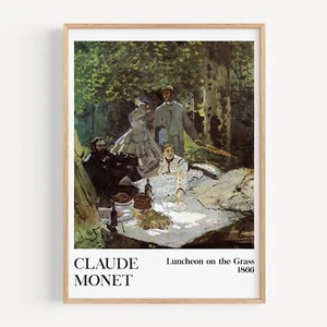 Claude Monet - Luncheon on the Grass 1866 Exhibition Art Poster Print. - Picture 1 of 6