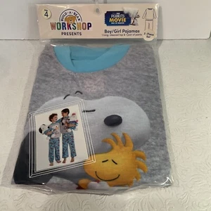 Build a Bear 2-Pieces kids unisex Pajamas Snoopy peanuts Sz 4 New in Packaging - Picture 1 of 2