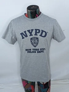 NYPD Shirt Mens Medium Gray Blue New York Police Department Short Sleeve - Picture 1 of 10
