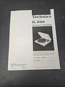 Vintage Original Technics SL-B2 Turntable Operating Instructions Manual - Picture 1 of 2