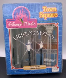 DISNEY MAGIC Town Square Lighting System Lamp Post Set (6) Vintage 1988 in Box - Bild 1 von 2