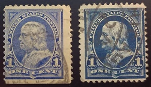 USA 1894 Scott #246 / #247 Stamp Benjamin Franklin 1 cent Lot 352 - Picture 1 of 2