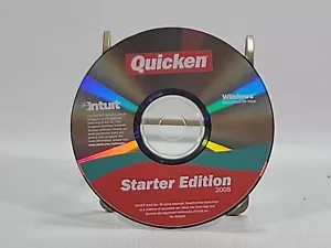DISC ONLY Intuit Quicken Starter Edition 2008 Windows '00/'03/XP/VISTA - Picture 1 of 2