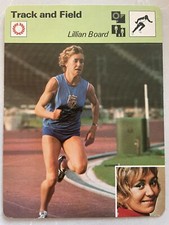 1978 Sportscaster Track and Field Card                         Lillian Board