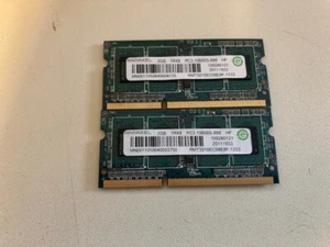 4GB RAM Kit 2x2GB PC3-10600 DDR3 204-pin SO-DIMM iMac Laptop Etc. Ramaxel - Picture 1 of 6