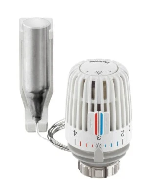 Heimeier Thermostatkopf K 6002-00500 weiss 2 Meter Fernfühler Kapillarrohr - Bild 1 von 3