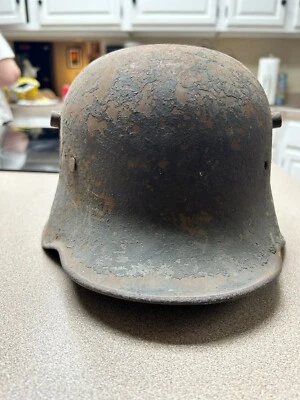 Vintage WWI GERMAN MILITARY HELMET SHELL - Image 1 of 4