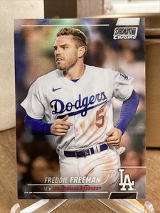 2022 Stadium Club Chrome FREDDIE FREEMAN Refractor #291 LA DODGERS