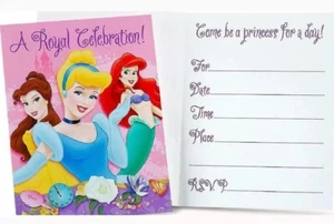 Disney Princess Dreams A Royal Celebration Birthday Party Invitations 8 per Pkg - Picture 1 of 3