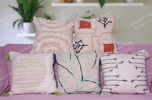 5 set di federa vintage in cotone TNT copricuscino decorazione casa cuscino - Foto 1 di 7