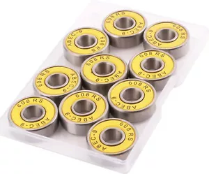 10 pieces ABEC 9 friction-free ball bearings for inline skates - Picture 1 of 6