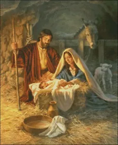 Nadelarbeit Handwerk Vollstickerei gezählte Kreuzstich-Sets Geburt Jesu - Bild 1 von 5