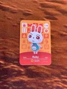 Animal Crossing New Horizons Ruby Mini Spielkarte - Picture 1 of 1