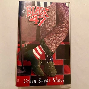 Black 47 Green Suede Shoes on Cassette Tape 1996 Tim Kerr Records Celtic Rock - Picture 1 of 4