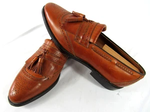 Scarpe eleganti Allen Edmonds Bradenton uomo 10D brogue nappa - Foto 1 di 12
