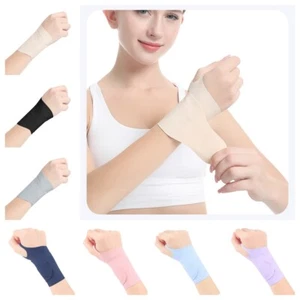 1 Pair Wrist Wraps Sports Gym Support Band Weight Lifting Brace Strap Bandage - Picture 1 of 16