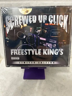 DJ SCREW (“FREESTYLE KINGS”) SUC TEXAS RAP LIMITED EDITION 3 CD BOX SET (PA) - Image 1 of 3