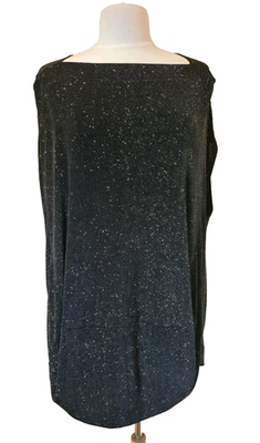 Vivienne Westwood Anglomania black Sparkly draped Party Blouse Size S UK 10-12 - Image 1 of 4