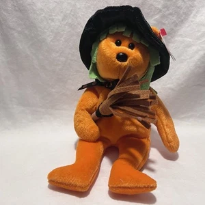 Juguete de peluche vintage TY Beanie Baby SPELLS the Halloween Bear (exclusivo de Internet) - Imagen 1 de 3