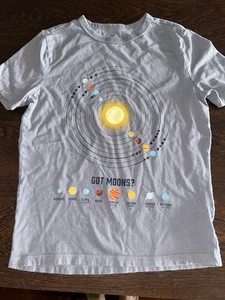 Gap “Got Moons” Planet Planets Tshirt Boys Tshirt Organic Cotton Medium - Picture 1 of 3