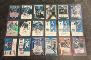 HUGE Panini Carolina Panthers 18X Lot Rookie Contenders PRIZM Select Autos MORE - Picture 1 of 2