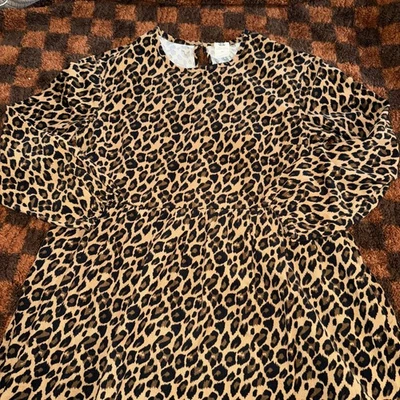 Lucy & Yak Wildflower мягкий вельвет Maeve леопард Leo платье Великобритании 10 США 6 8 - Изображение 1 из 4