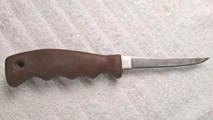 Vintage Buck USA Fishing Filet Knife Model 125 With Leather Sheath - Picture 1 of 13