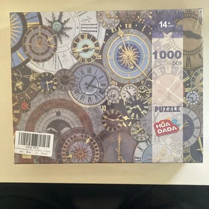 Colorful Tower Clock 1000 Piece Puzzle Hua Dada ~ New Shrink Wrapped Age 14+ - Picture 1 of 15