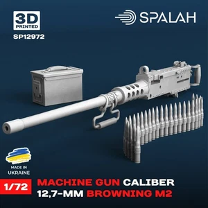 Modelo a escala 127 mm Browning M2 ametralladora escala 1:72 Spalah SP12972 - Imagen 1 de 1